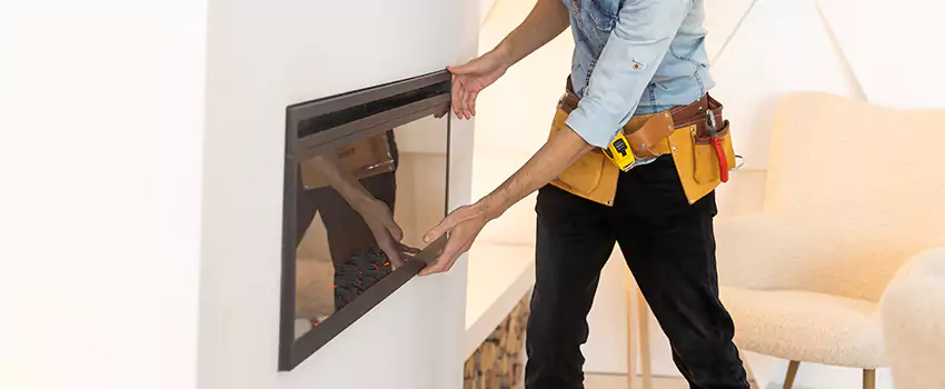 Metal Fireplace Installation in North Druid Hills, Georgia