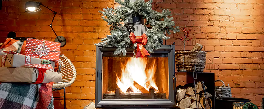 Travis Industries Linear Gas Fireplace Installation in North Druid Hills, Georgia