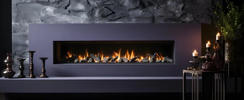 Ember Bed for Ventless Gas Fireplace in North Druid Hills, GA